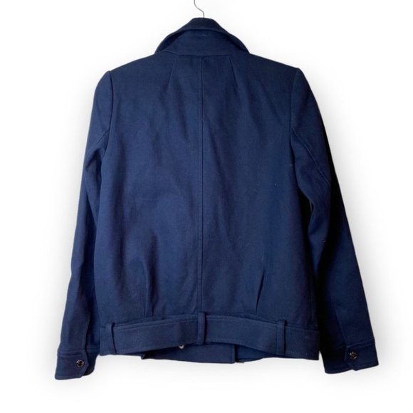 Banana Republic Navy  Blue Moto Jacket - Picture 2 of 10